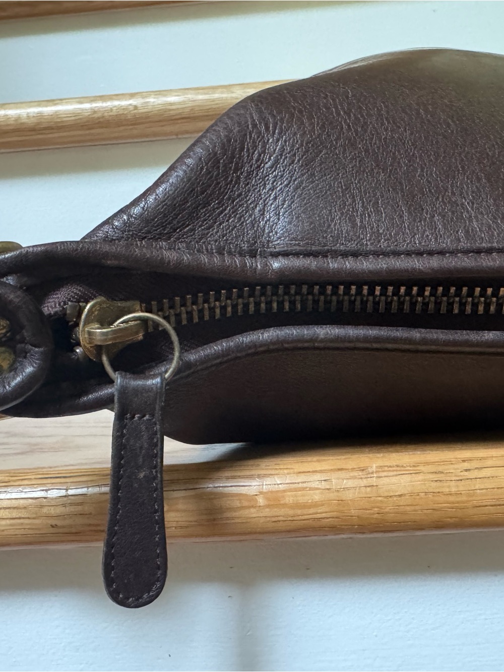 Vintage Coach Helen's Legacy 9953 Mahogany Brown Leather Duffle Bag from Turkey - Picture 9 of 15